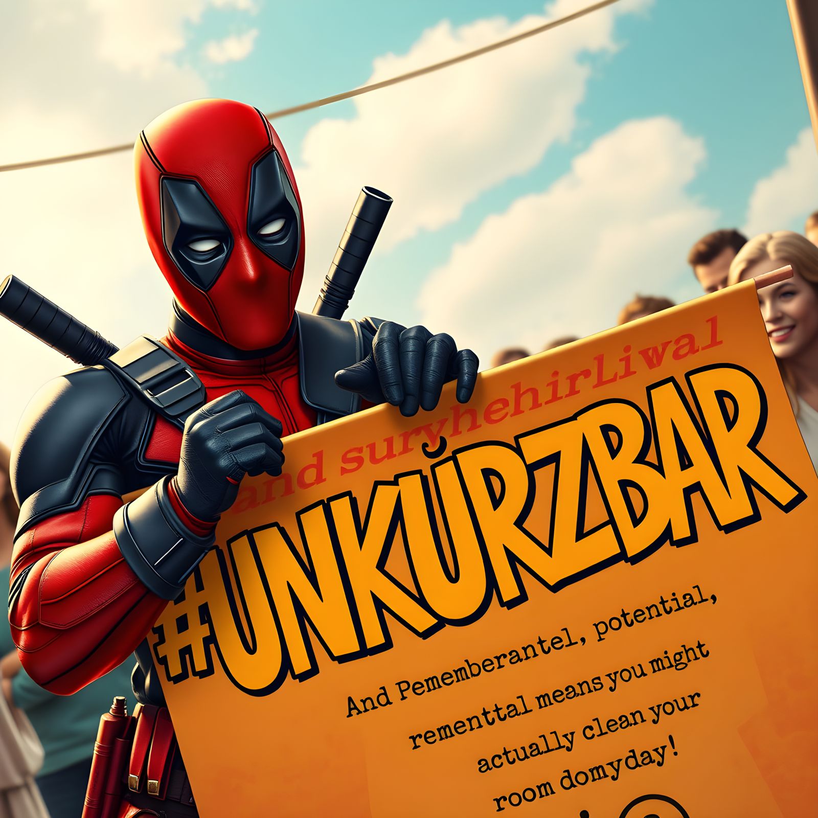 Deadpool and Sidekick Banner Art in Unreal Engine 5