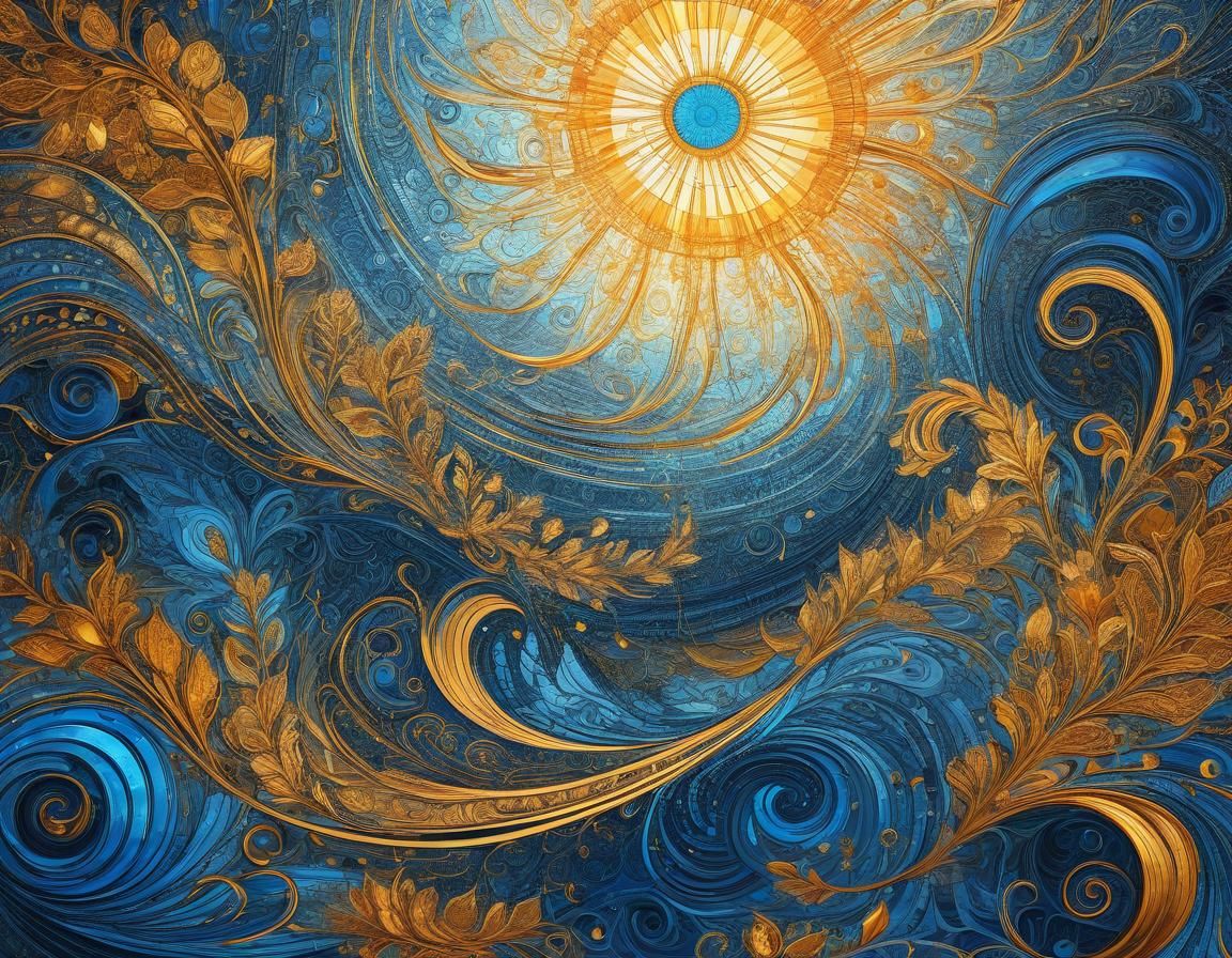 Ethereal Abstract Floral Landscape in Ultra HD