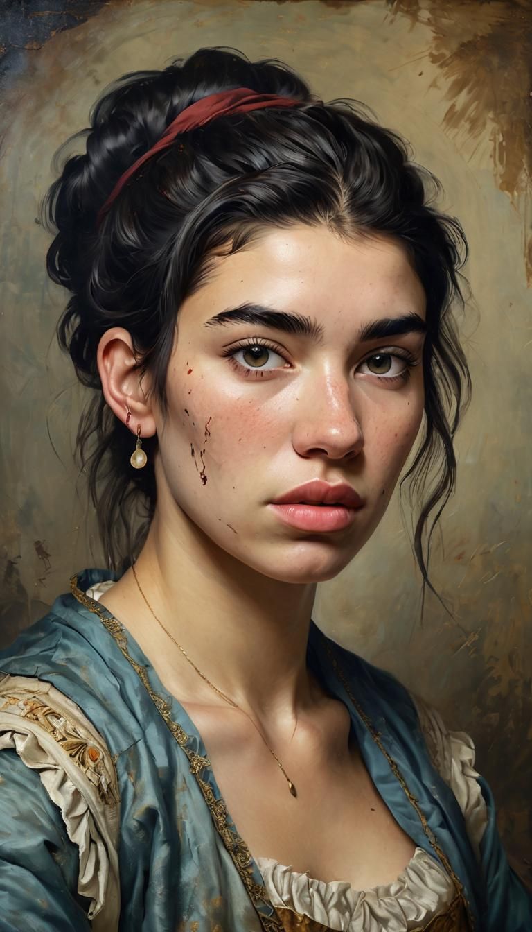 The portrait is in oil and from the nineteenth century, you ...