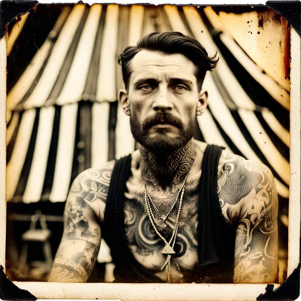 Tattooed man