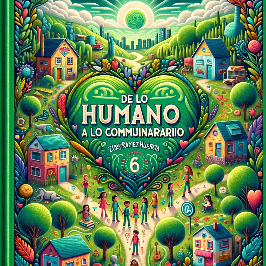 Vibrant School Book Cover in a Fantastical Style