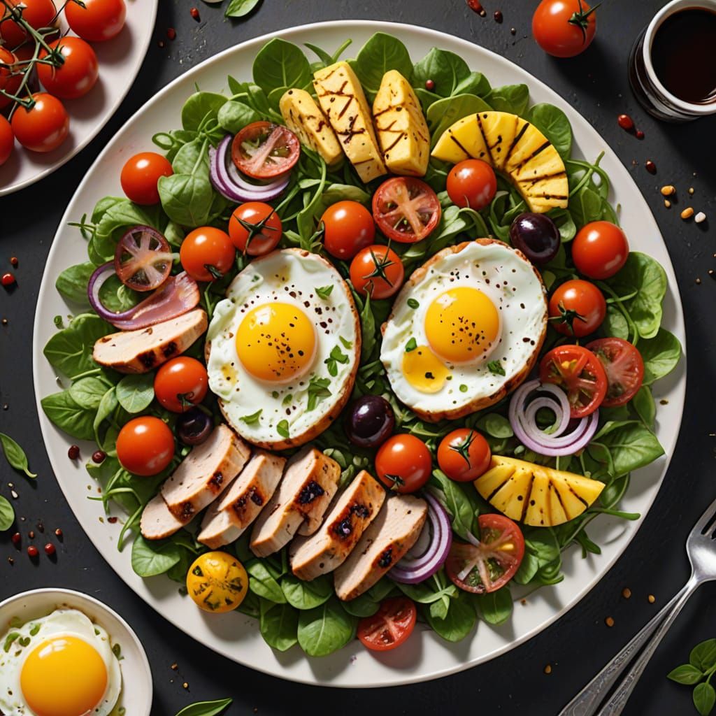 Gourmet Chicken Salad Still Life