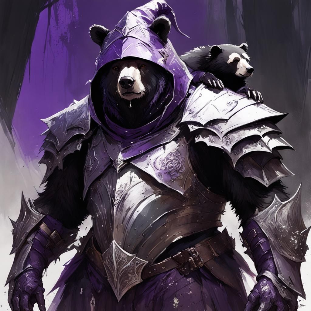 Warlock with Armored Sun Bear Pet