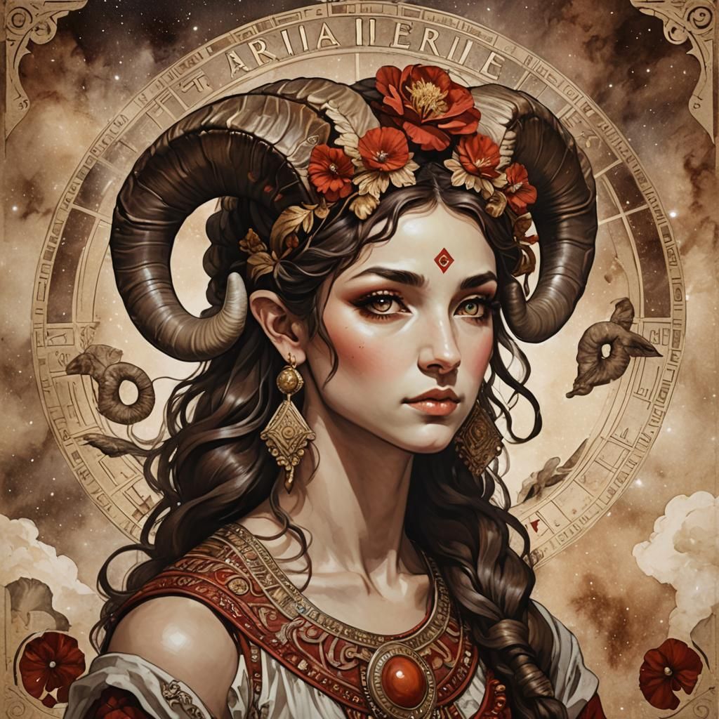 Aries Woman: AI Interpretation of Zodiac Sign