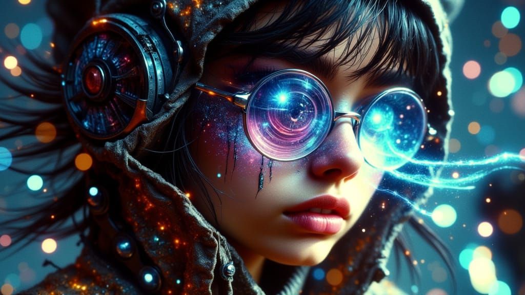 Time Traveler Portrait in Concept Art Style