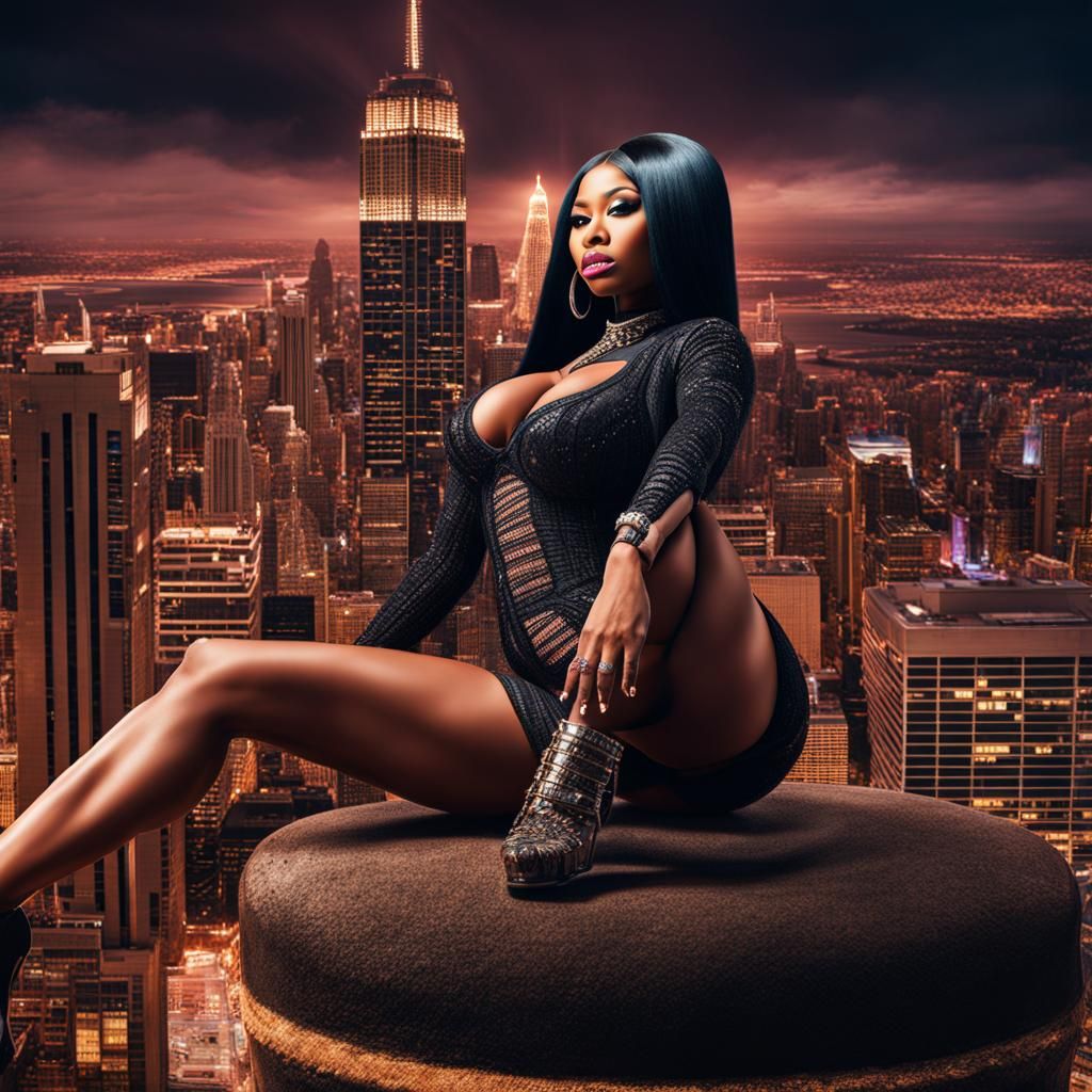 Hyperrealistic Giantess Twerking: Nicki Minaj Likeness
