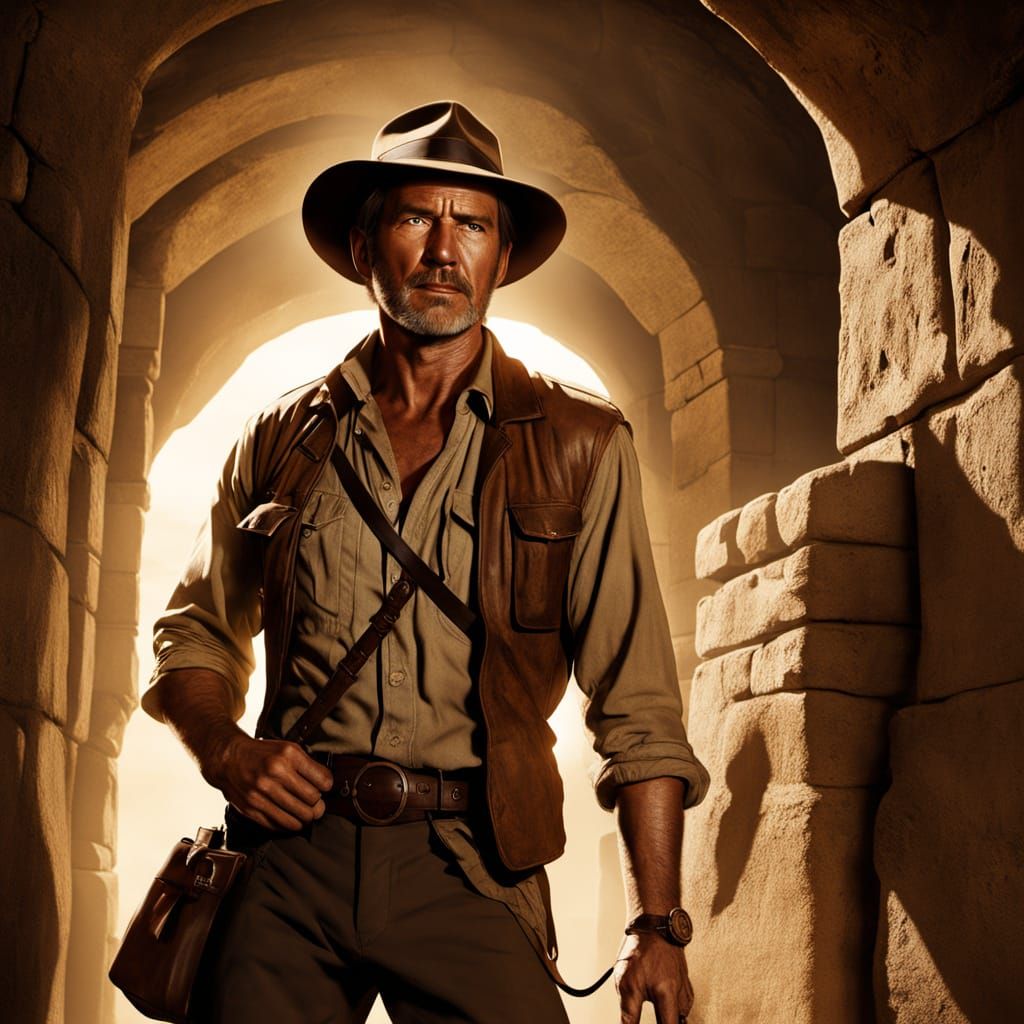 Allan Quatermain Enters the Treasure Room: Cinematic Still