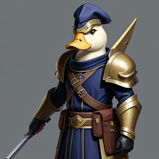 Knightly Waterfowl in Armor
