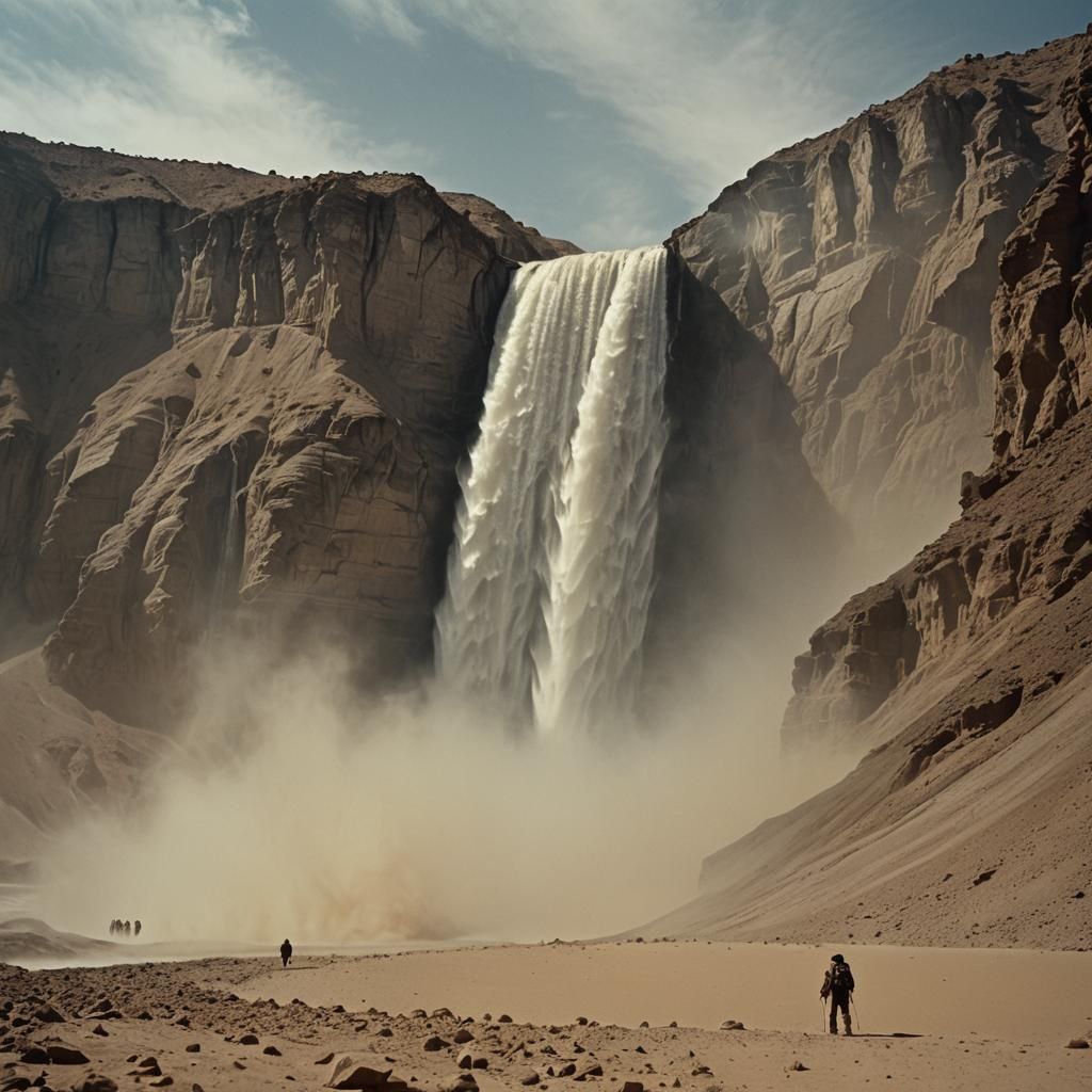 Niagara Falls on Everest in Sahara Desert