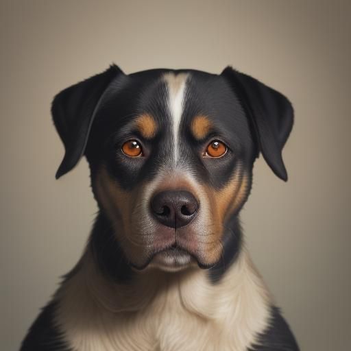 Dog Portrait in Professional Photography Style