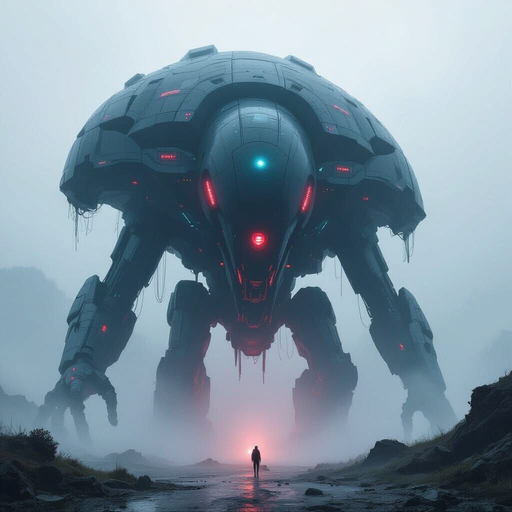 Colossal Bio-Entity Emerges in Dark Biomechanical Style