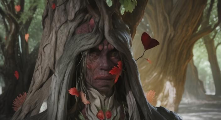 Bloodthirsty Tree Creature Unveiled: Professional Photograph...