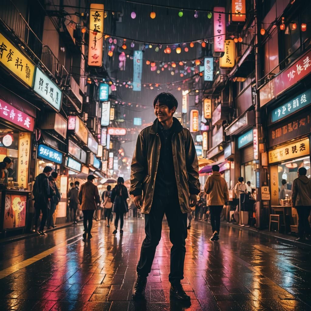 Tokyo Nightlife: Neon Lights and Cityscapes