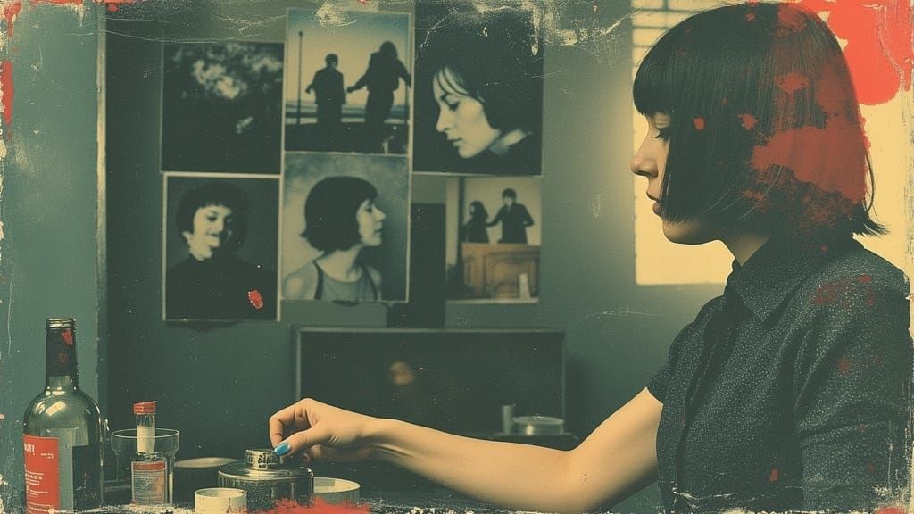 Melancholic Polaroid Photography of a Female Artist in a Soc...