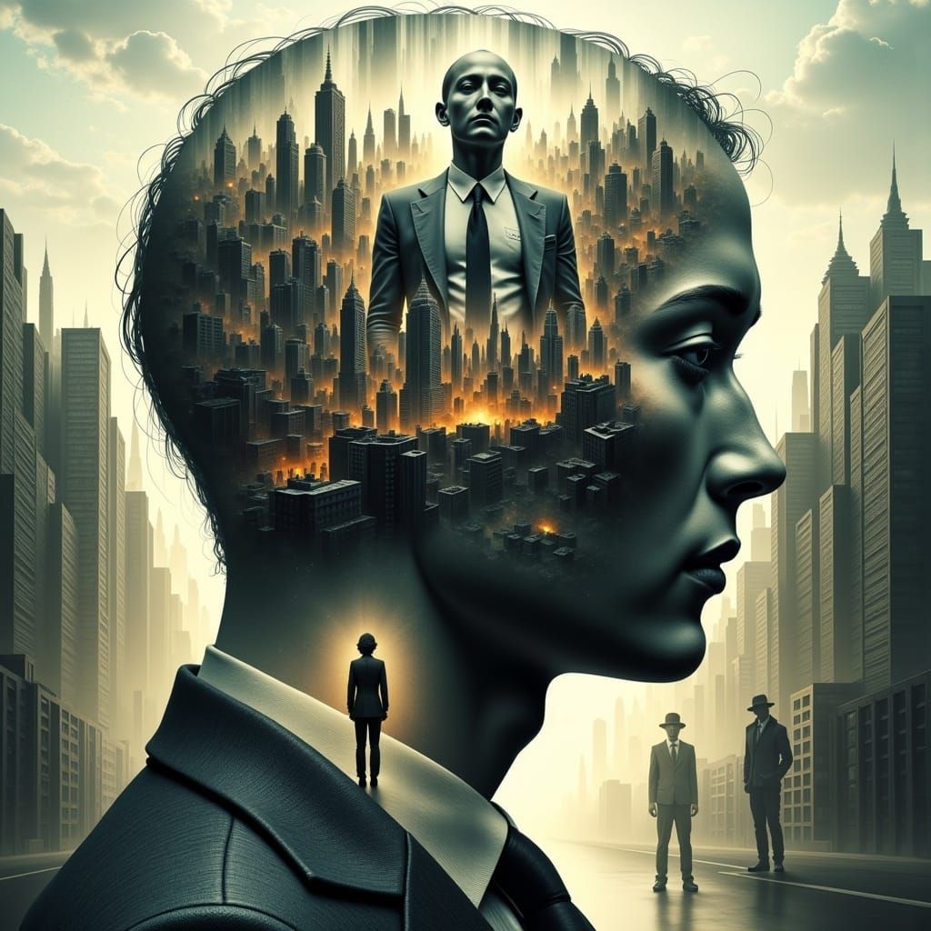 Man Across Parallel Universes: A Surreal Vision