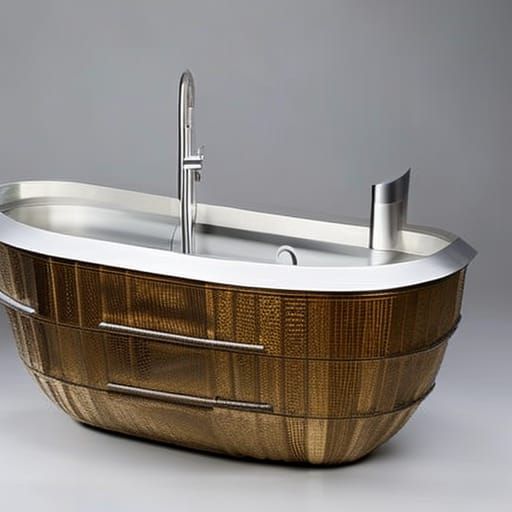Recycled Bathtub Art from Plastic Bottles