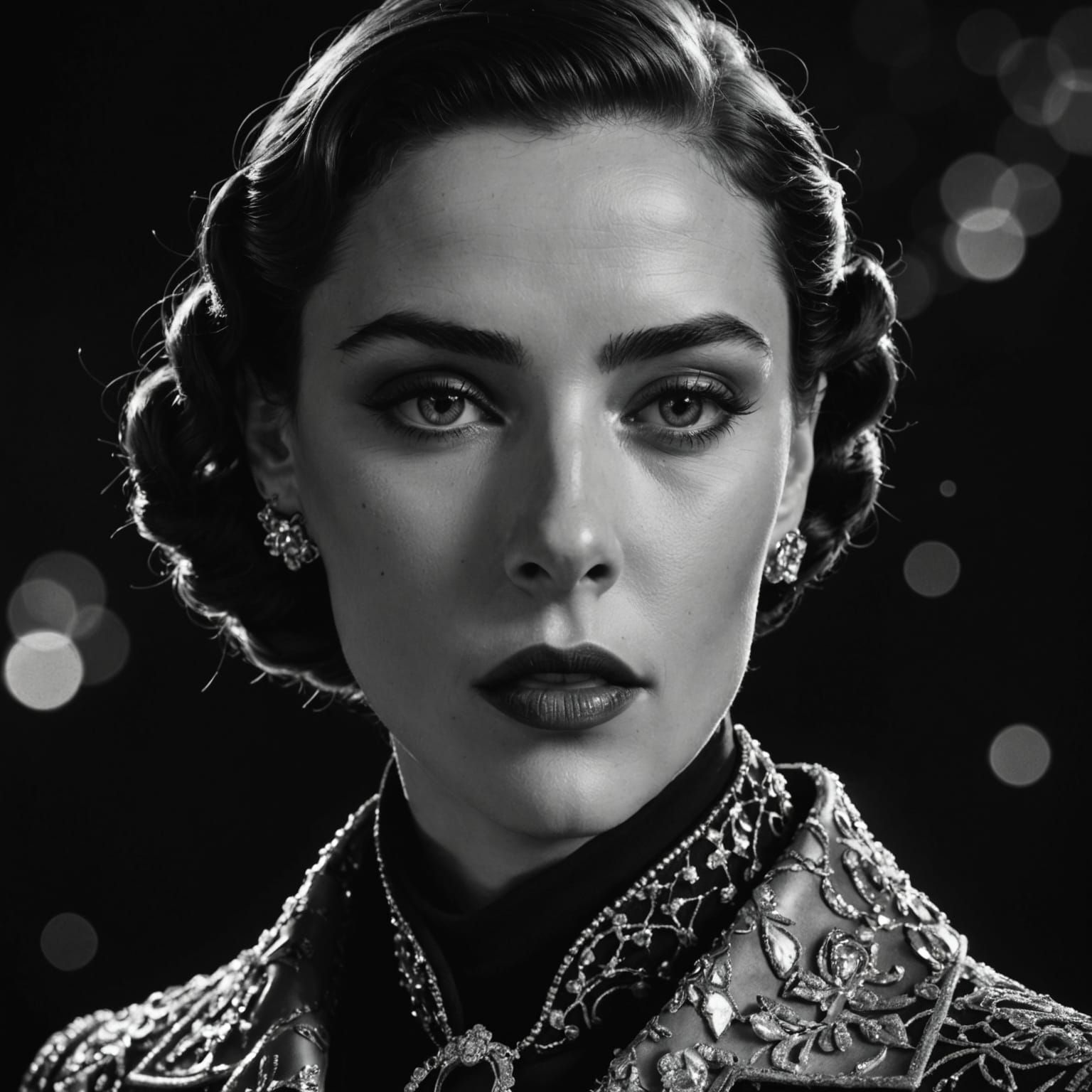 Elsa Schiaparelli in Dramatic Hyperrealistic Portrait