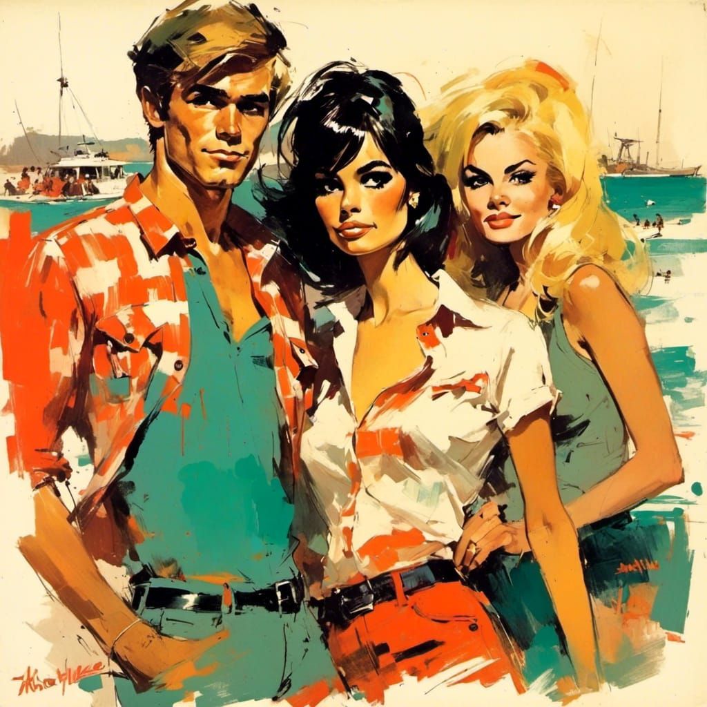 1960s Pop Art Album Cover for Summer Hits