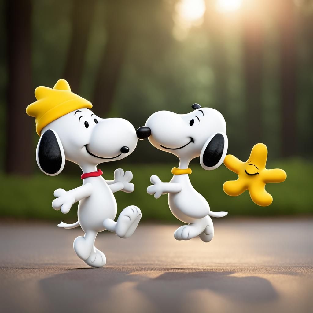 Snoopy and Woodstock Happy Dance