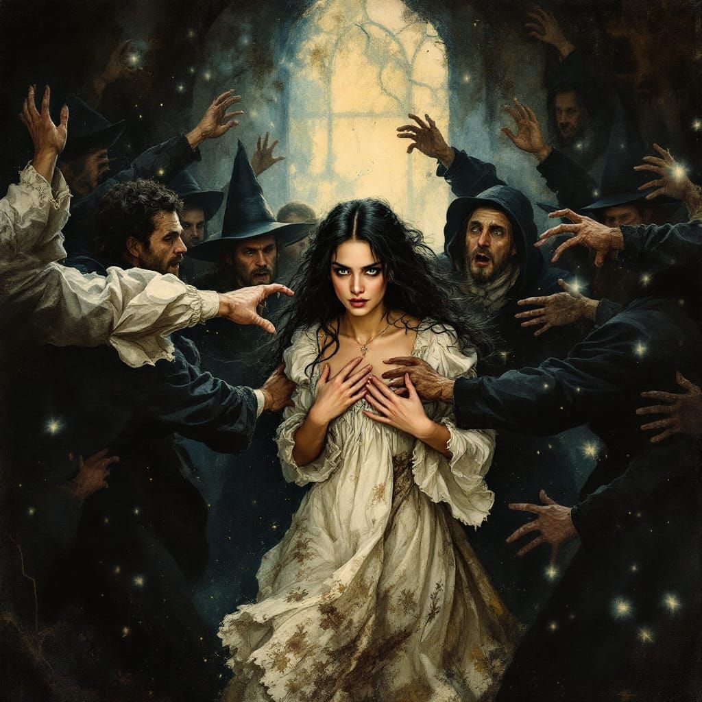 Salem Witch Trials: Mob Accuses Woman of Witchcraft