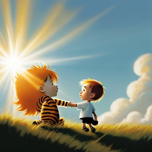 Calvin and Hobbes in Divine Sunshine
