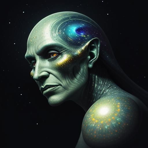 Cosmic Surrealism: Event Horizon in Vibrant Colors