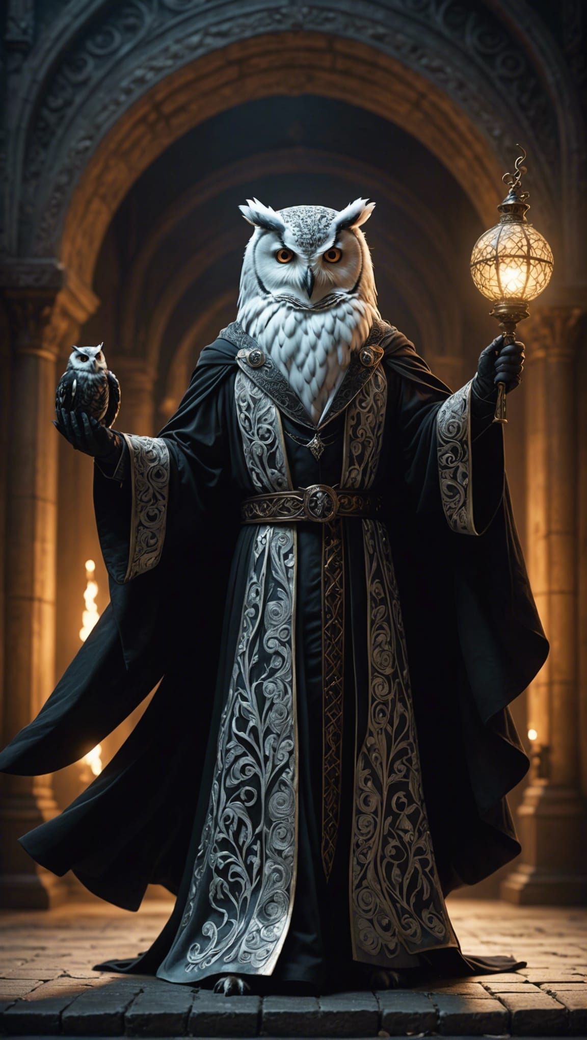 D&D Owlin wizard