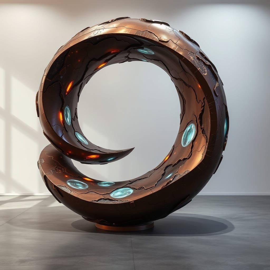 Surreal, Futuristic Sculpture in Impossible Geometry