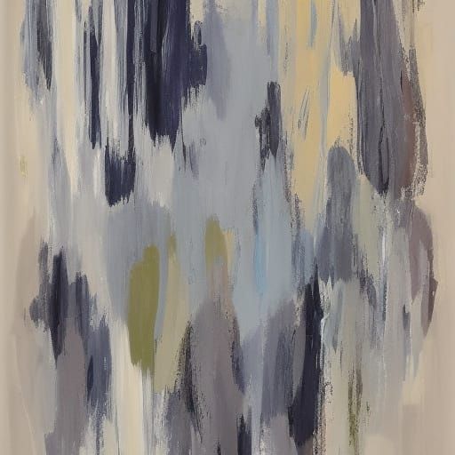 Minimalist Geometric Shapes in Black, Gray, and Blue