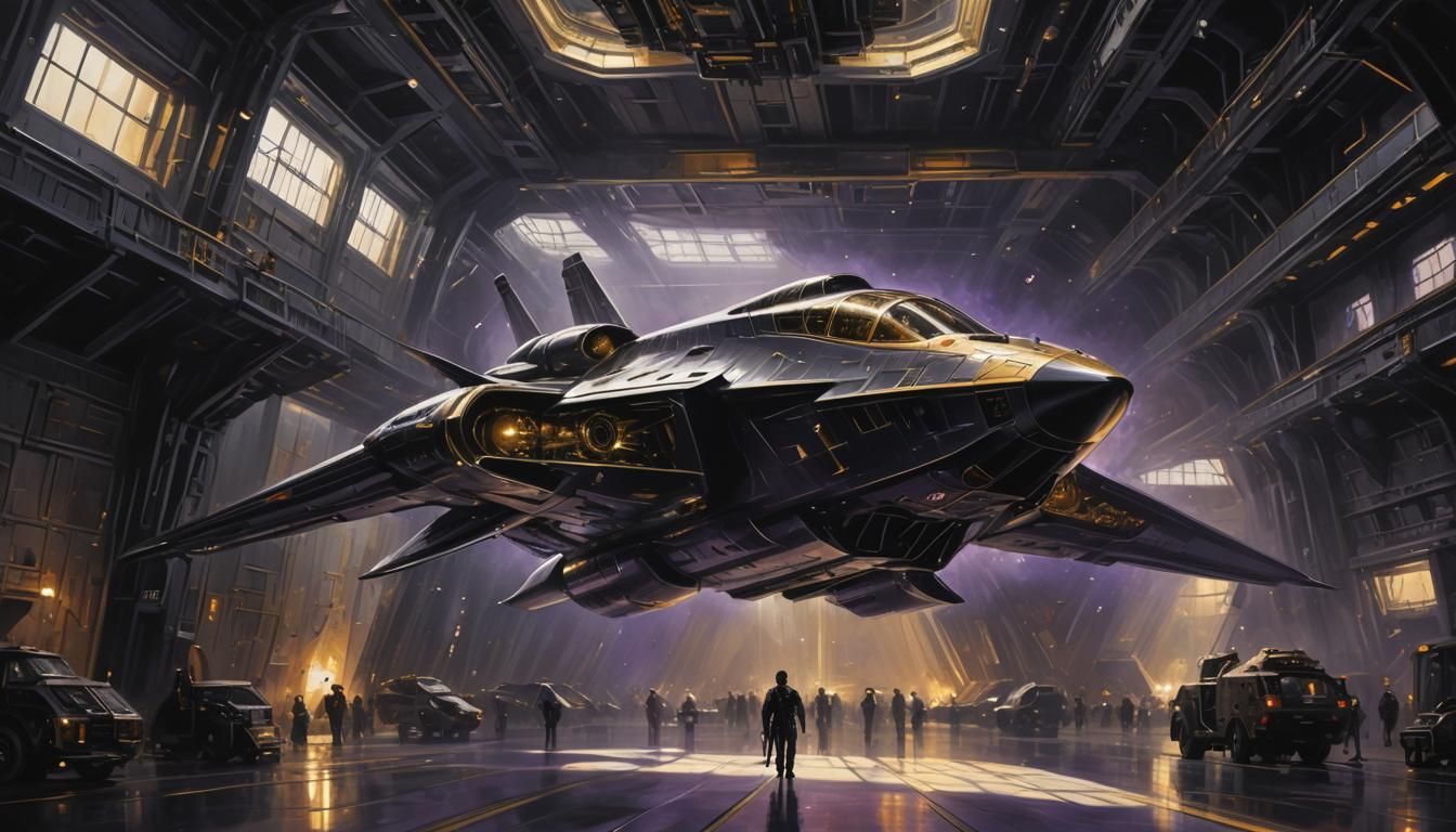 Starship hangar (inspired Alien 2 movie)