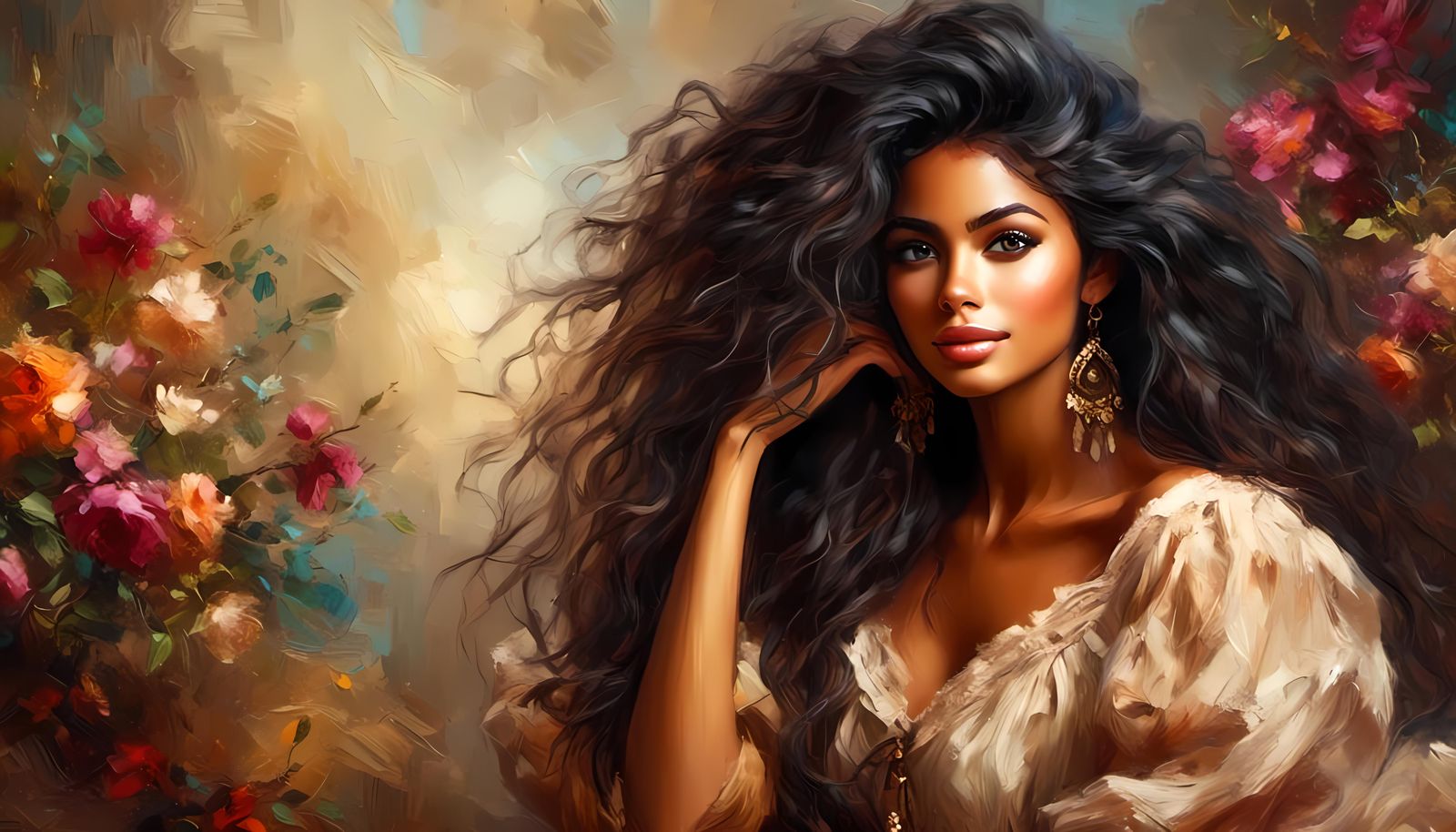 Victorian Black Woman in 1800s Fashion