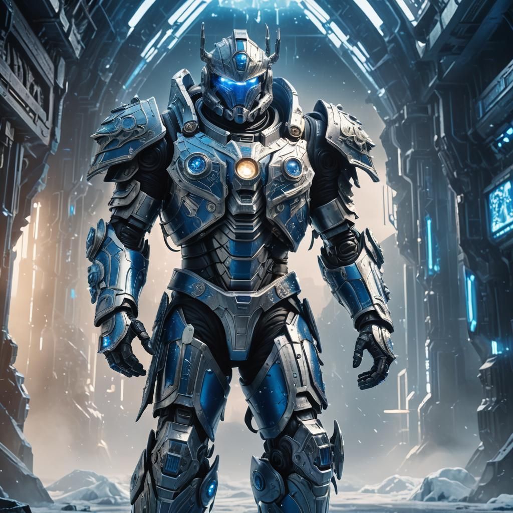 Sci-Fi King in Tech Armor: Digital Matte Painting