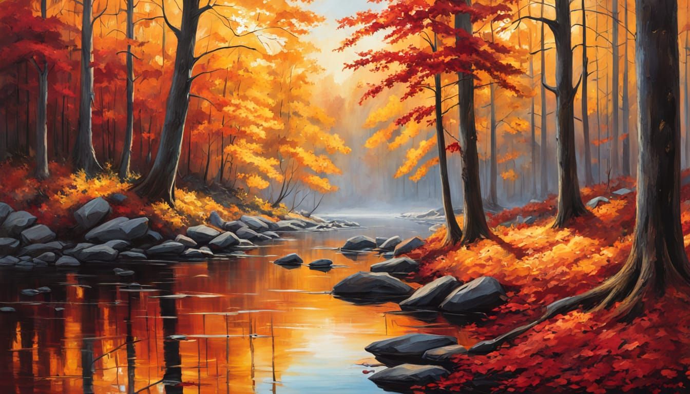A breathtaking autumn landscap