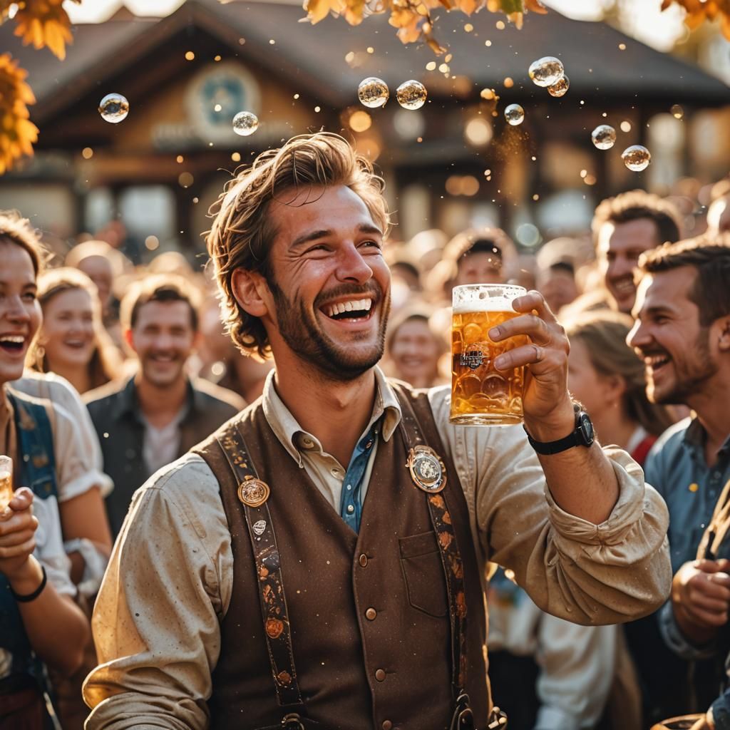 Oktoberfest Celebration in Professional Photography Style
