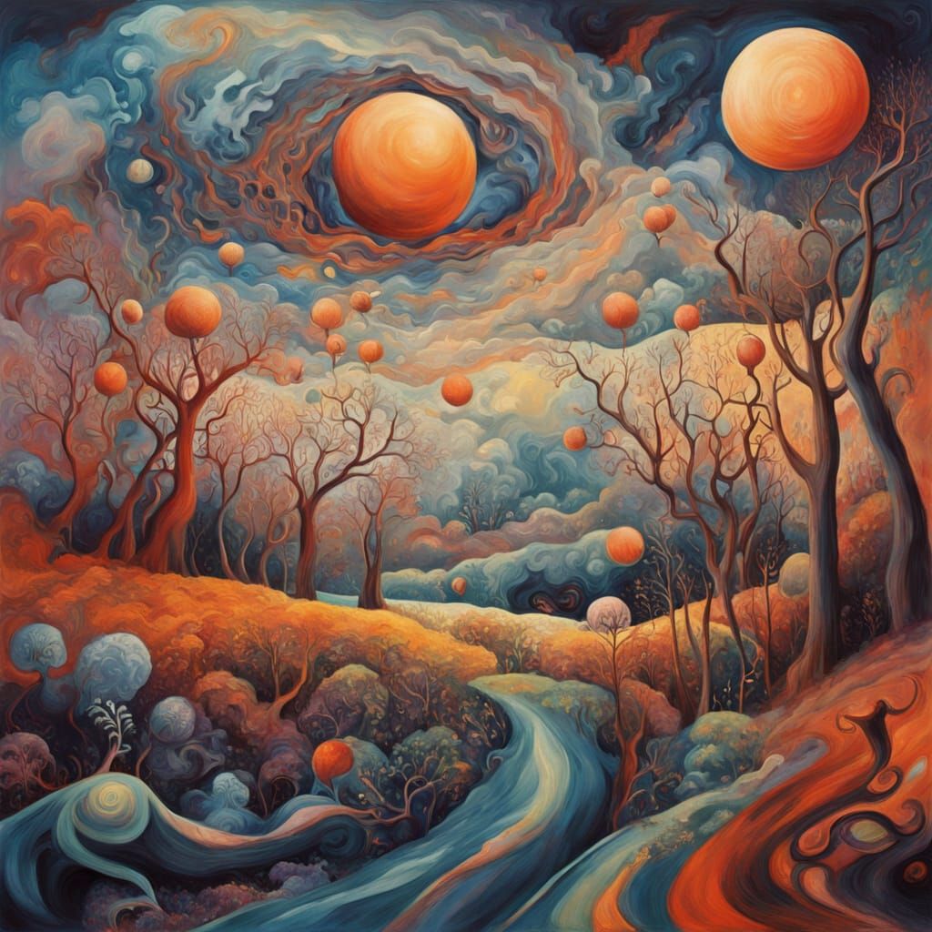 Surreal Abstract Art of Organic Forms in Ethereal Glow