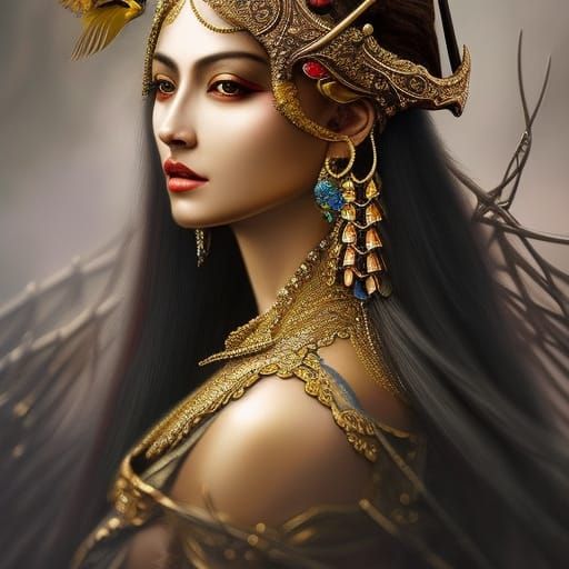 Mona Lisa as Pirate: Detailed Pencil Sketch