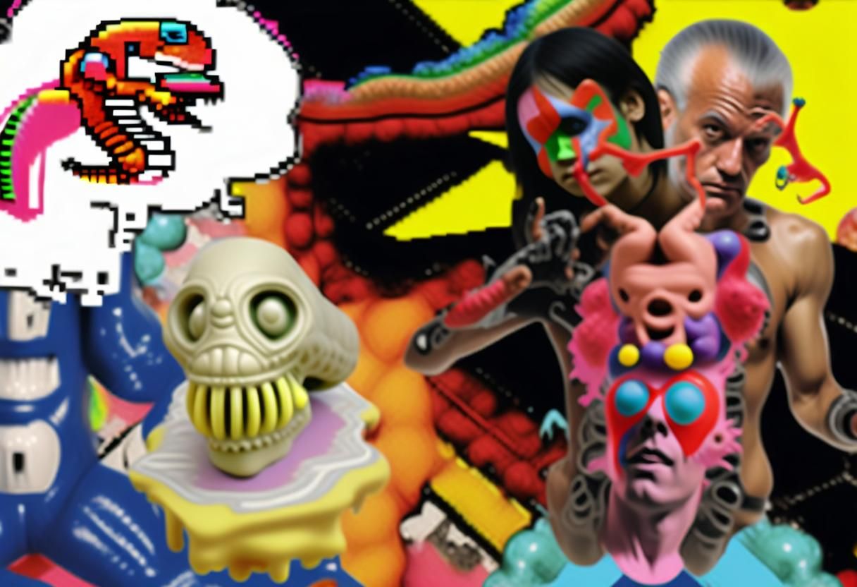 Clownwave Metroid Troma-Style Alien Insectoid