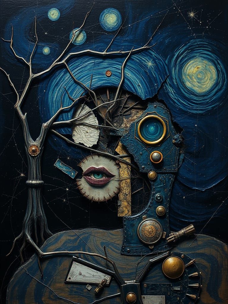 Ethereal Dreamscape in a Realm of Vintage Decay