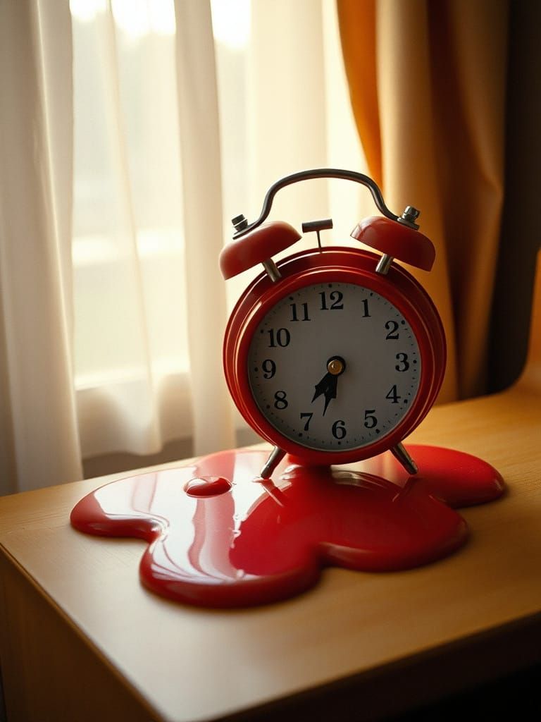 melting alarm clock