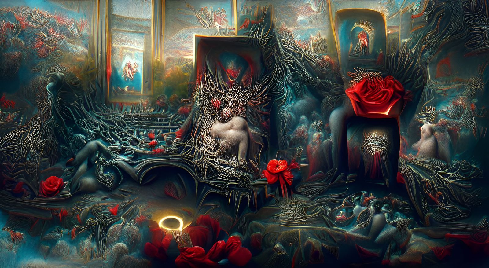 Lucifer Enthroned: A Hyperdetailed Digital Hellscape