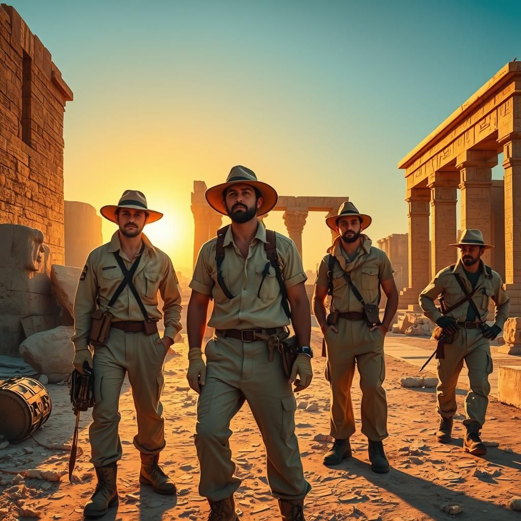 Archeologists Uncover Ancient Ruins in Classical Realism