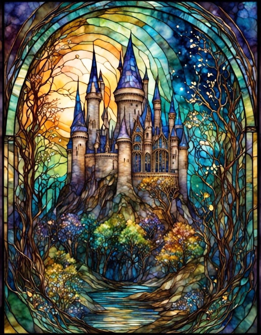 Hogwarts Stained Glass