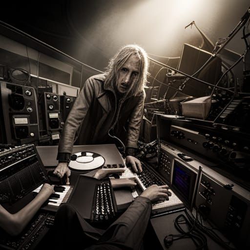 Lovecraftian Horror at a DJ Concert in HDR