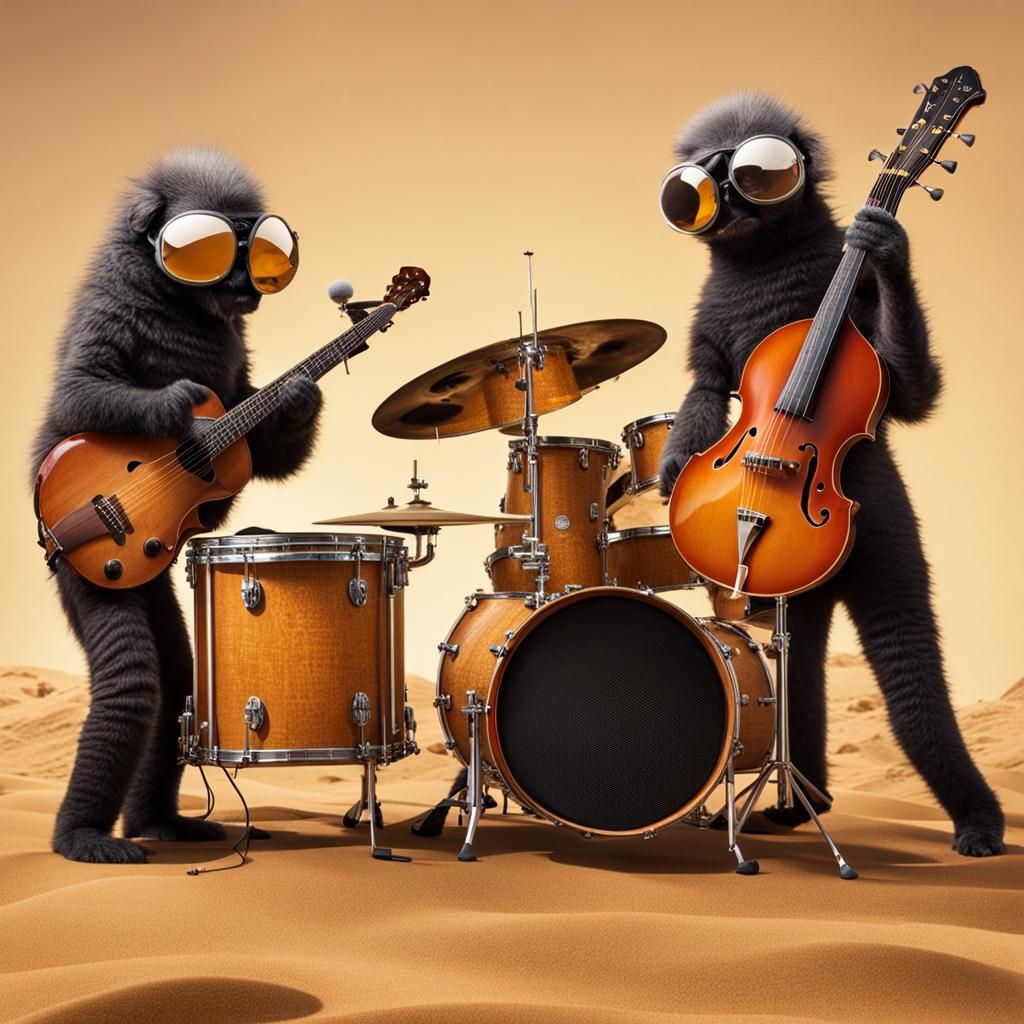 Sand Flea Band Plays Music Together