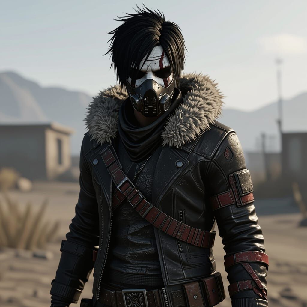 Borderlands Psycho Bandit in Desolate Wasteland, Cinematic P...