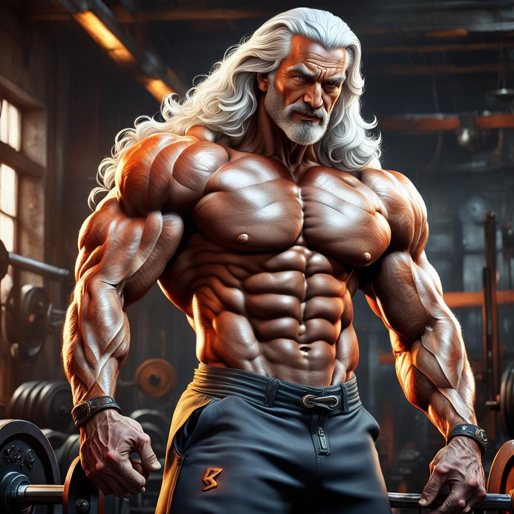 Muscular Leonardo da Vinci in Detailed Matte Painting