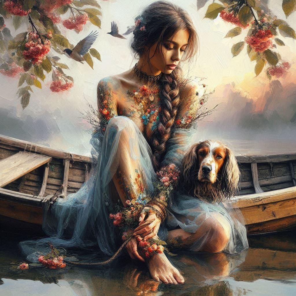 Expressive Oil Painting with Vibrant Brushstrokes