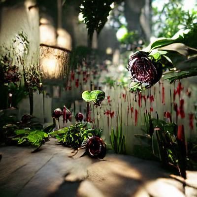 Surreal Bleeding Garden in Unreal Engine