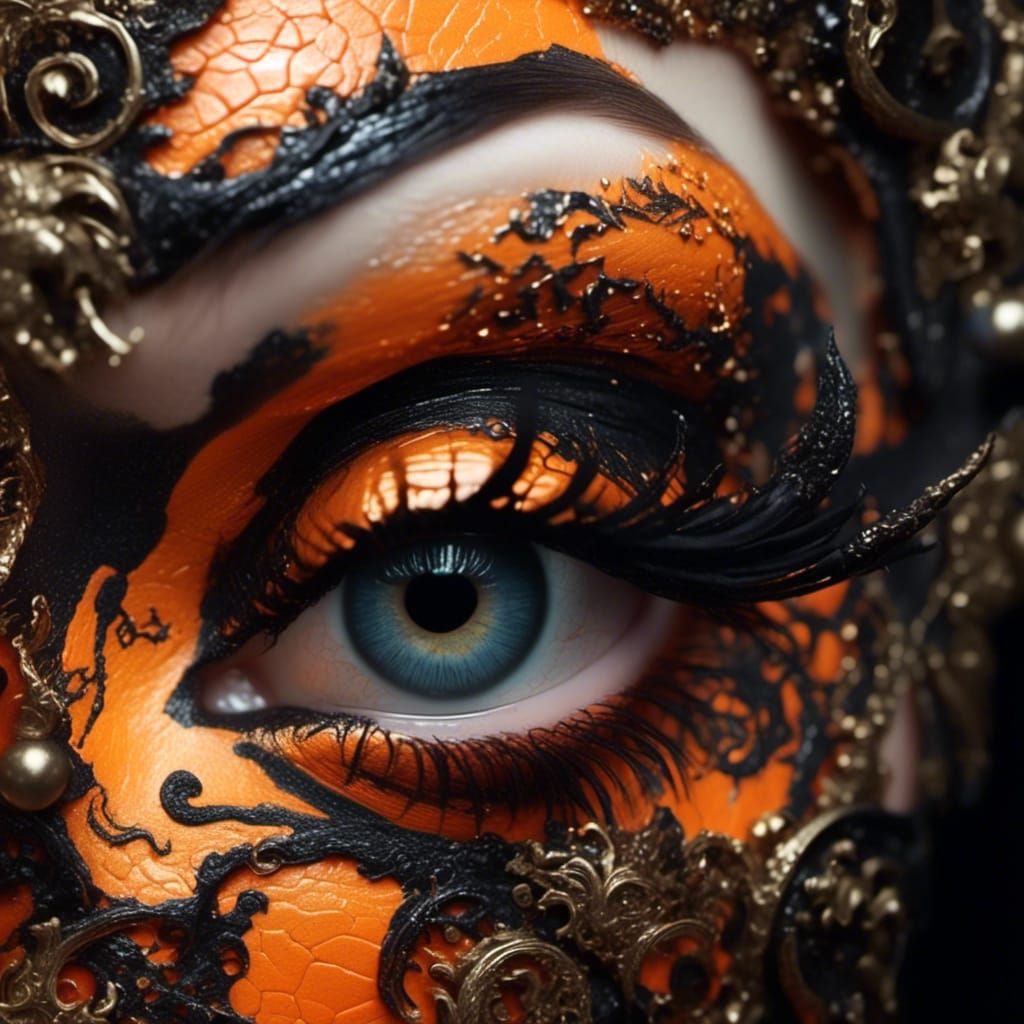 Dramatic Dragon Eye Close-up