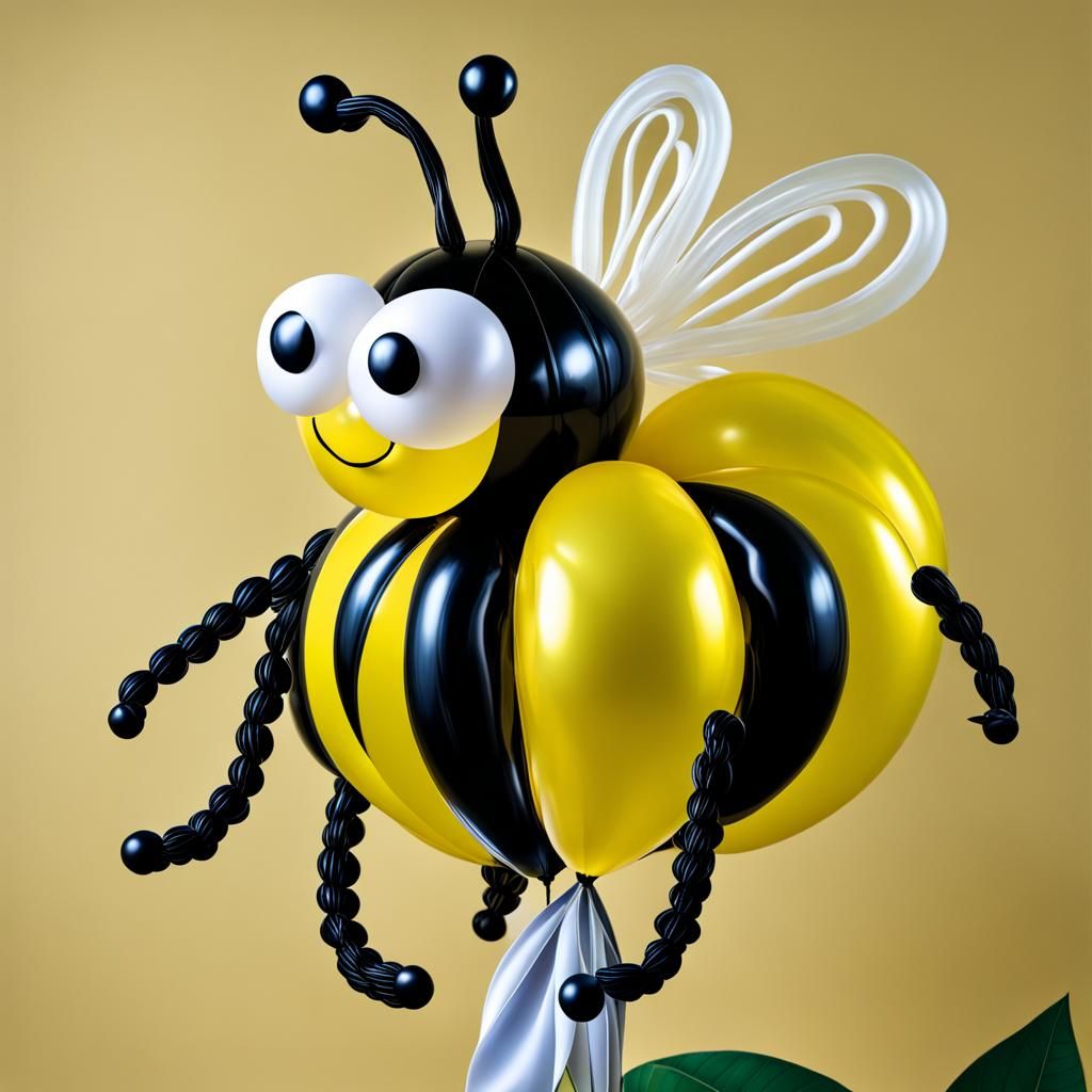 Balloon Bumblebee on a Flower